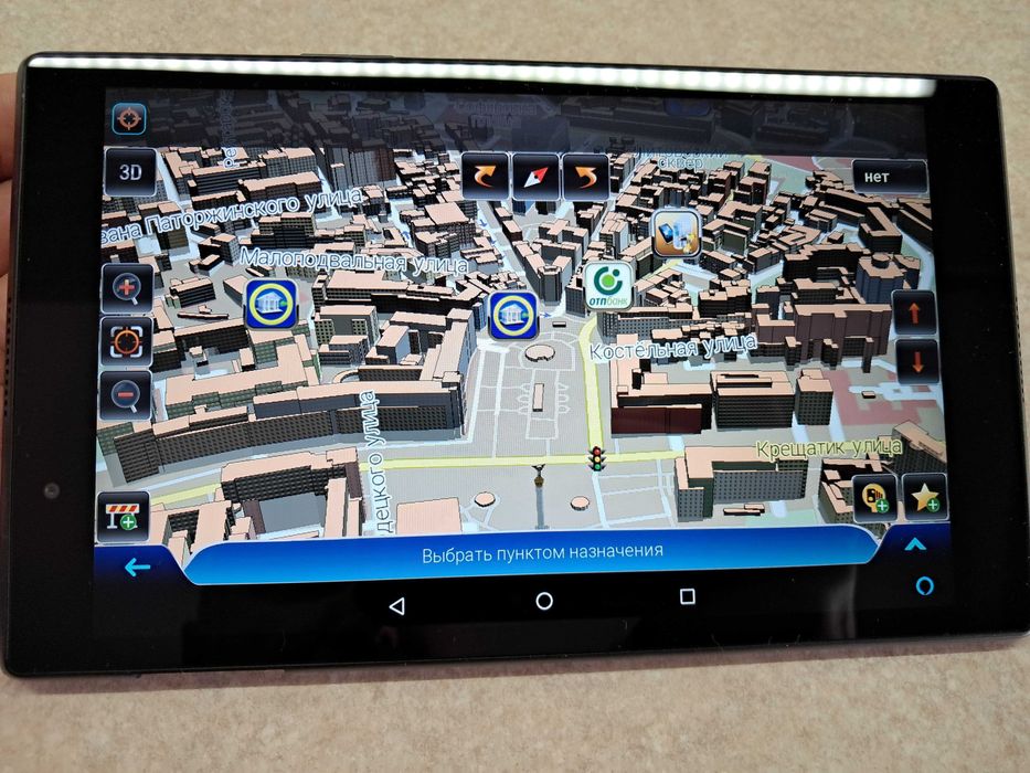 GPS навігатор для вантажівки Lenovo 8". Карти 2025р! TIR /ADR