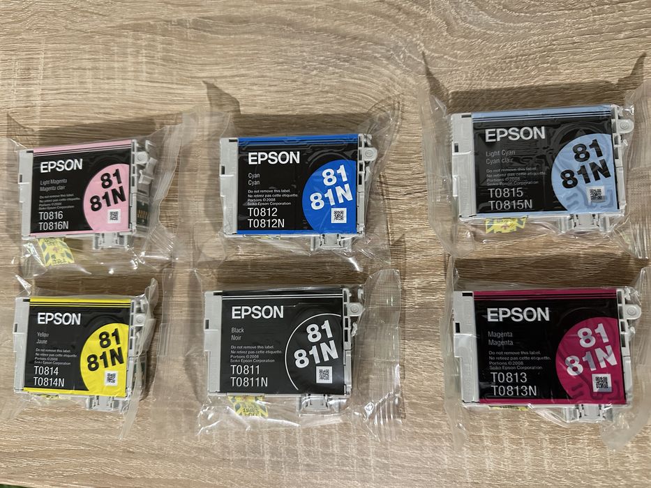 Оригинальные картриджи Epson 81N — новые, запечатанные