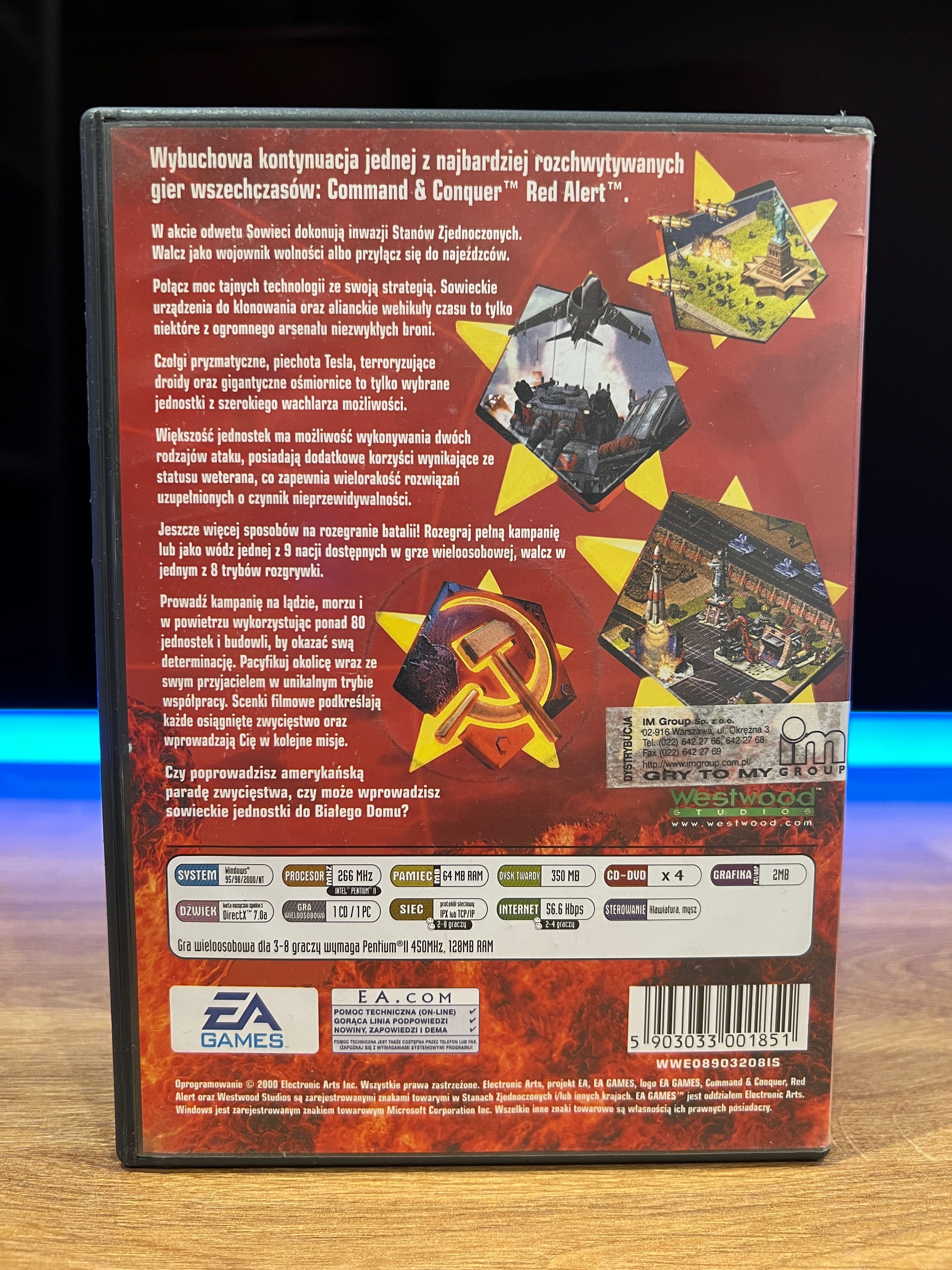 Command & Conquer Red Alert 2 (PC PL 2000) polskie premierowe wydanie