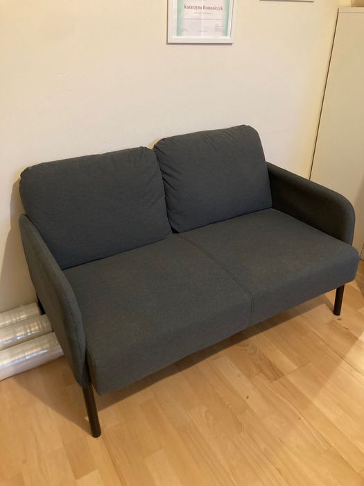 IKEA GLOSTAD Sofa 2-osobowa, Knisa - ciemnoszary