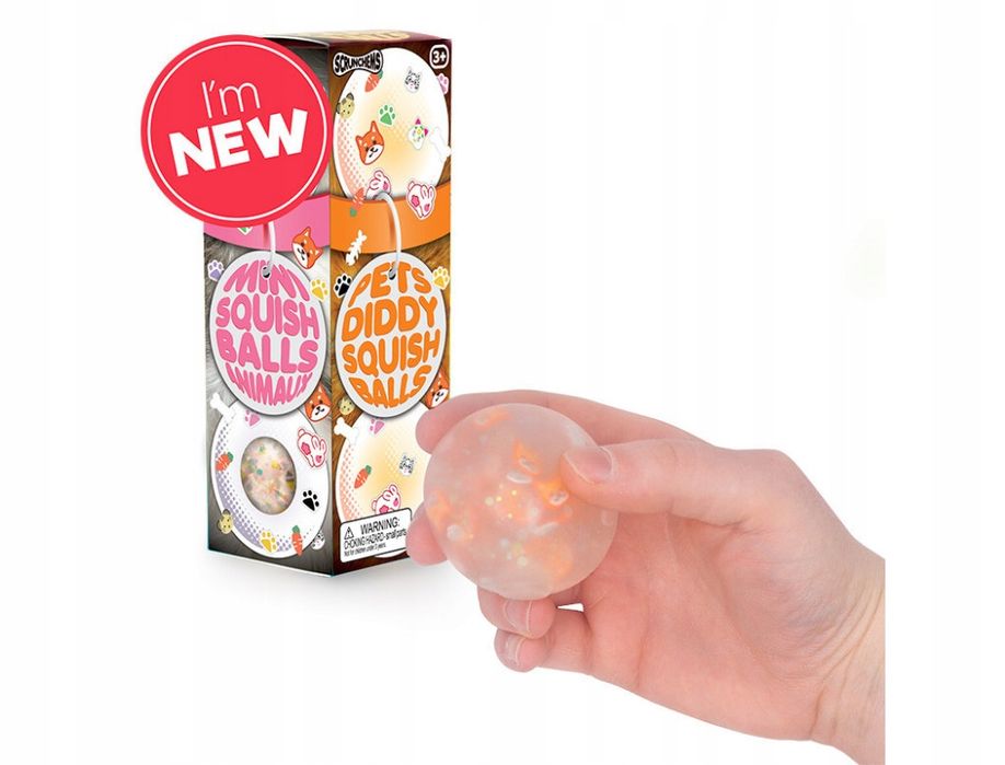 Gniotek Antystresowy 3Szt Scrunchems Pets Diddy's Kotki Pieski Inne