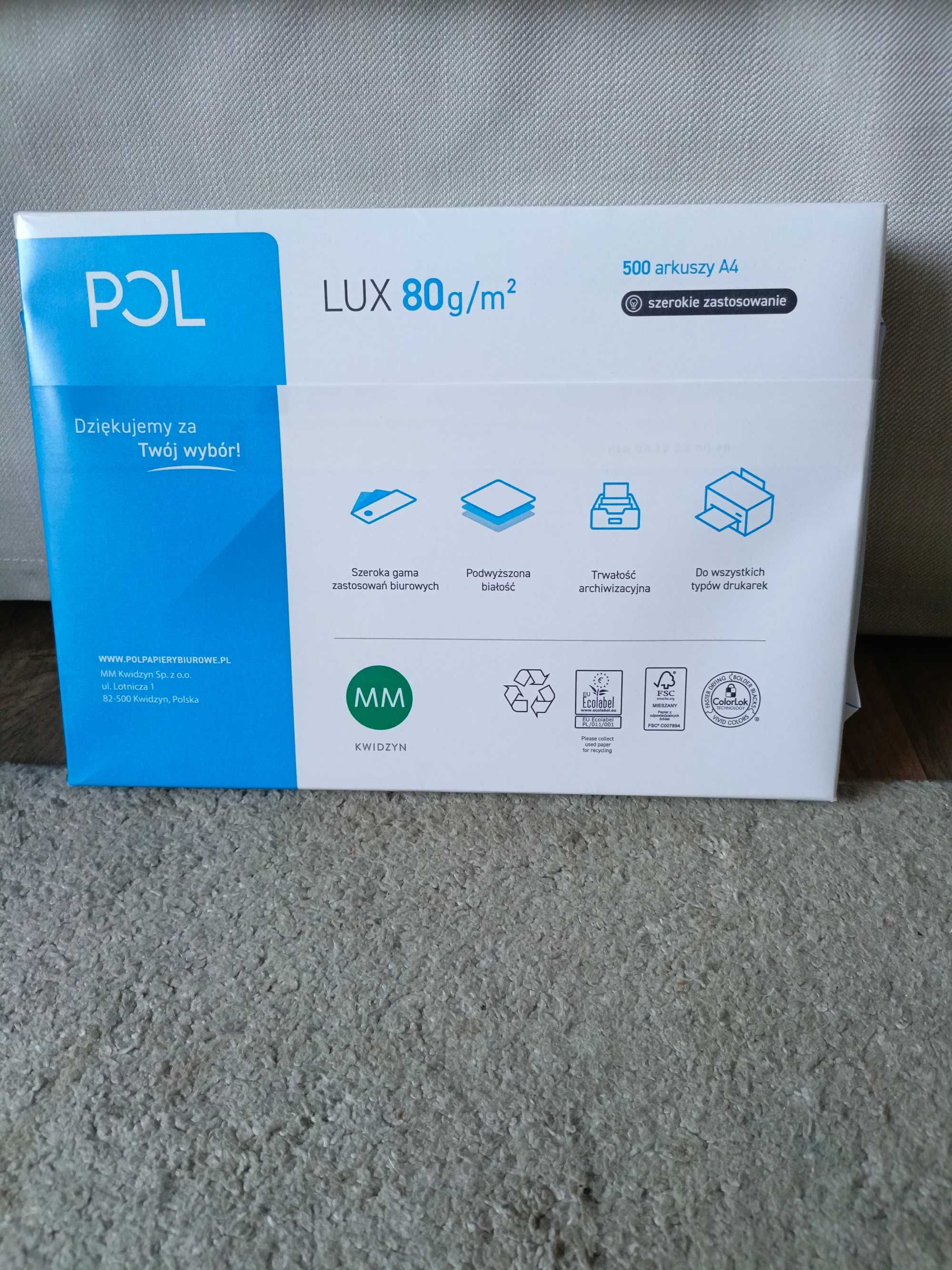 Papier ksero Pol Lux 80 g