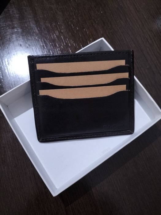 Porta cartões e notas em pele genuína AL