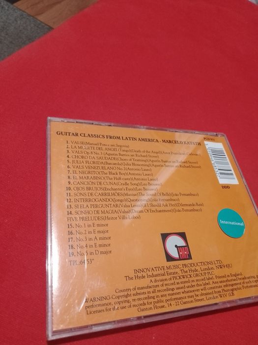 Guitar - Classics latin america. Marceli Kayath. płyta CD.