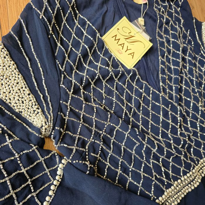 Sukienka Maya l 40 perły długi rękaw asos wieczorowa koktajlowa