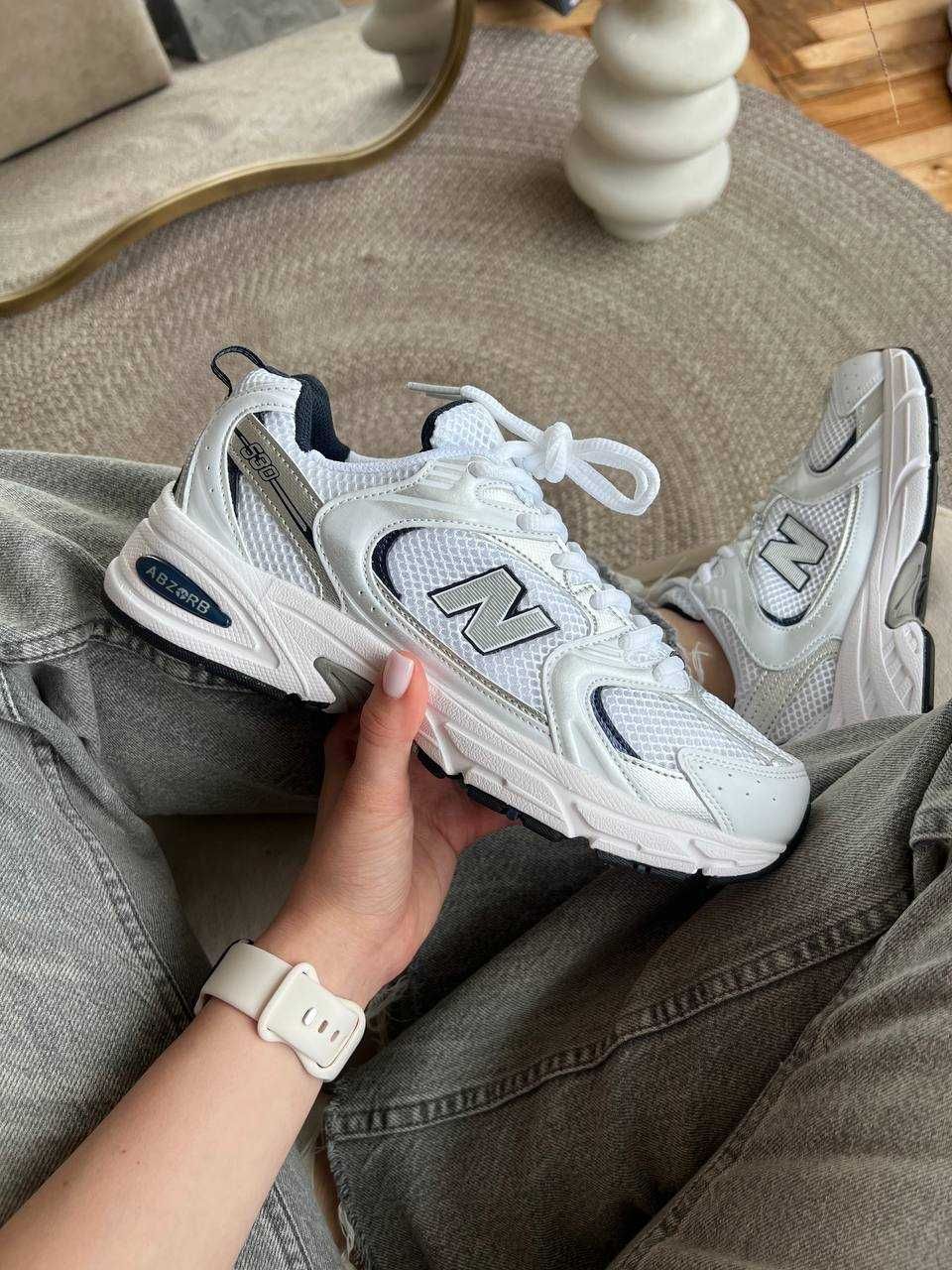 Кросівки New Balance 530 сріблясті (37-45) чоловічі жіночі Нью Баленс