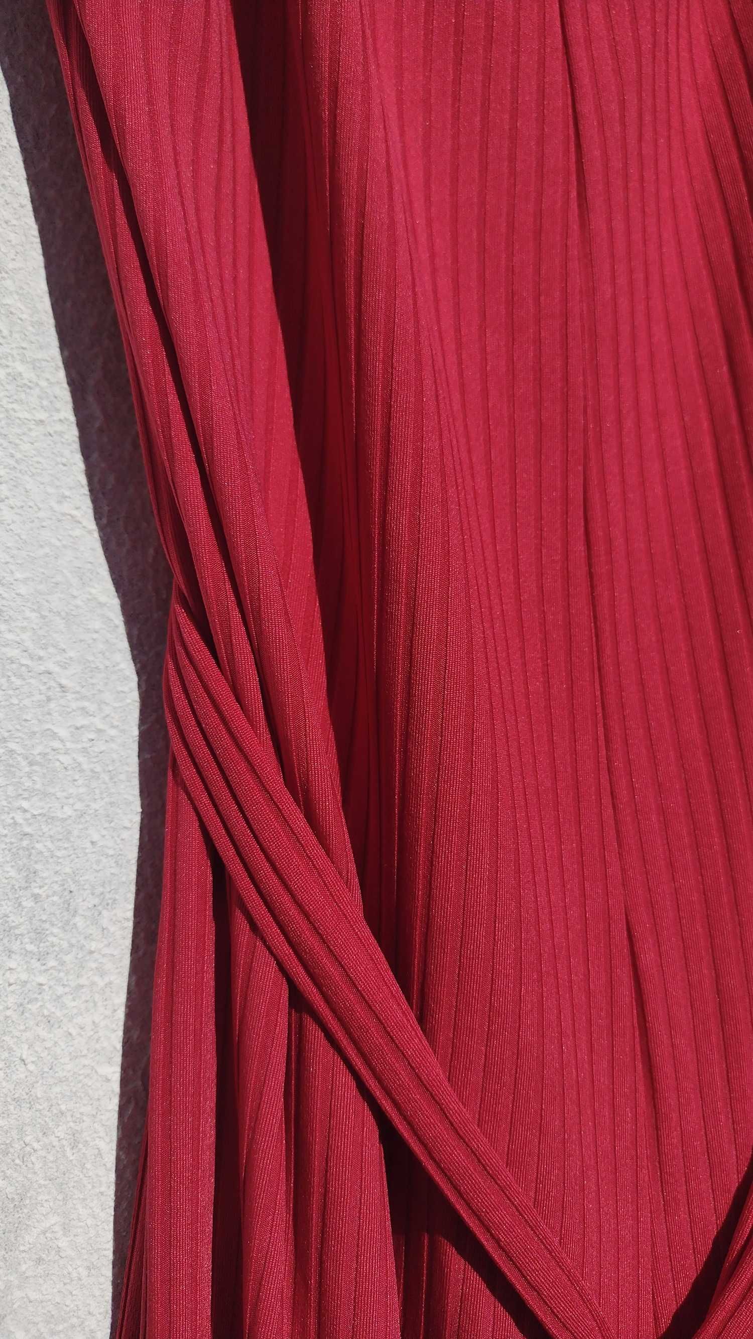 Красный комбинезон с поясом трикотажный Primark XL L