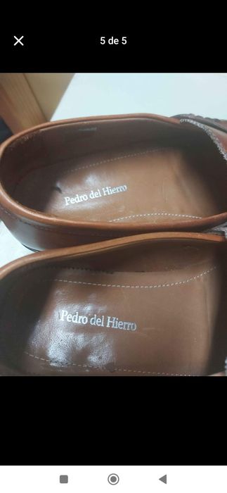 Sapatos em pele Del pierro n42