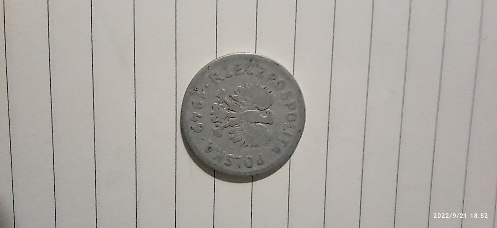 Moneta 1 zł PRL ROK 1949 bzm