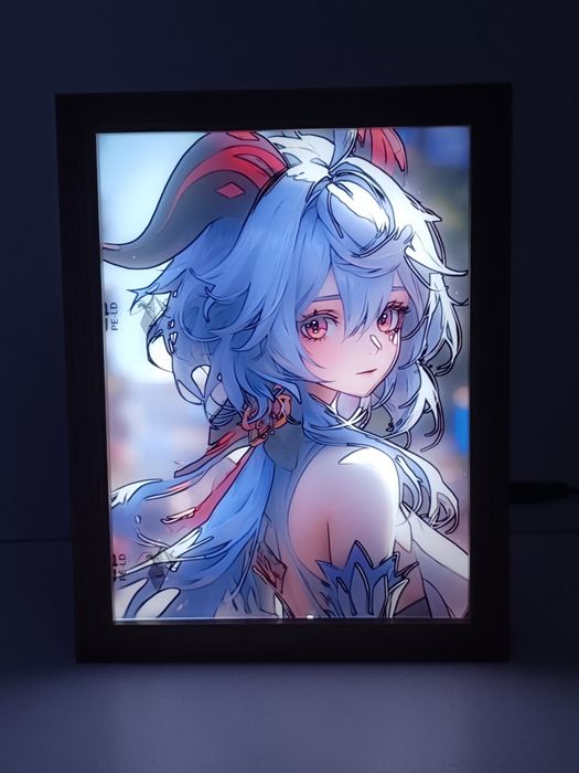 Живі картини зі зміною освітлення по геншину (Genshin Impact) 17*23 см