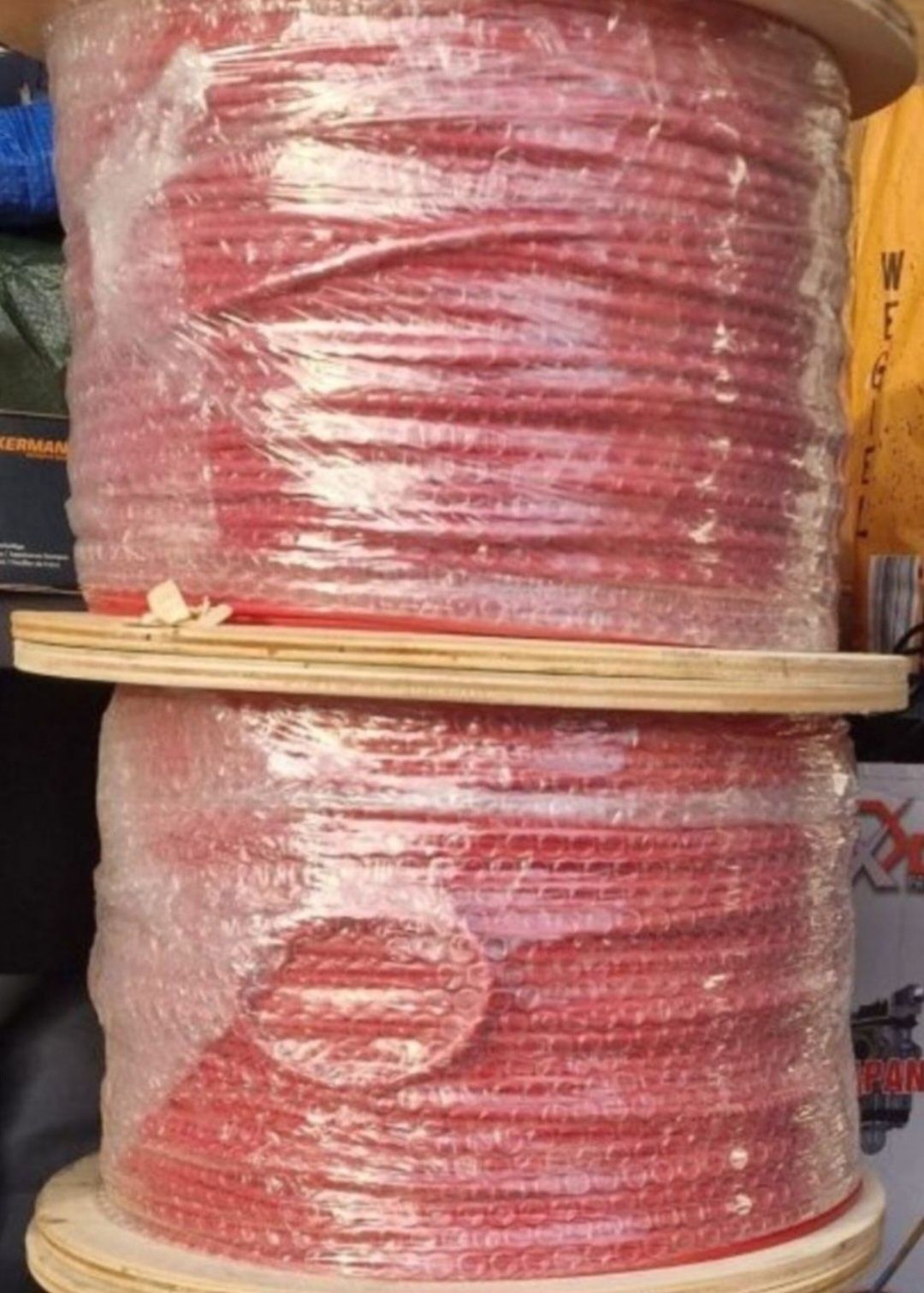 Przewody solarne, kable fotowoltaiczne rolka Hikra CZERWONA 4m 500 m
