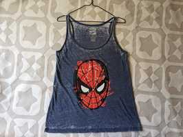 Top bez rękawów Marvel Comics Spider-Man oversize w stylu grunge