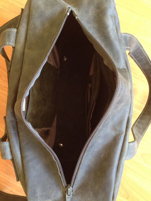 Torebka kuferek Maja Łagoda skórzana zieleń nowa jedyna!