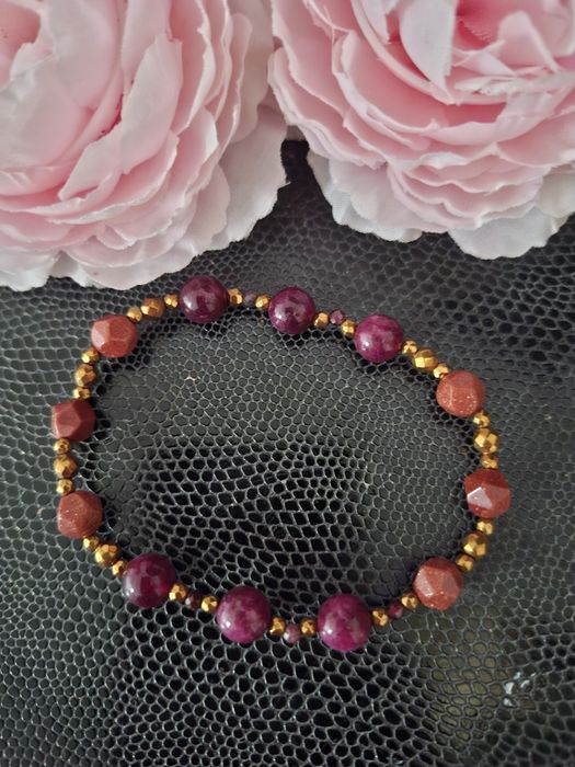 Bransoletka handmade z naturalnych kamieni