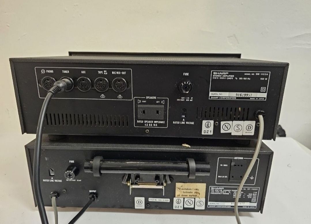 Wzmacniacz Sharp SM 1122H/tuner ST-1122