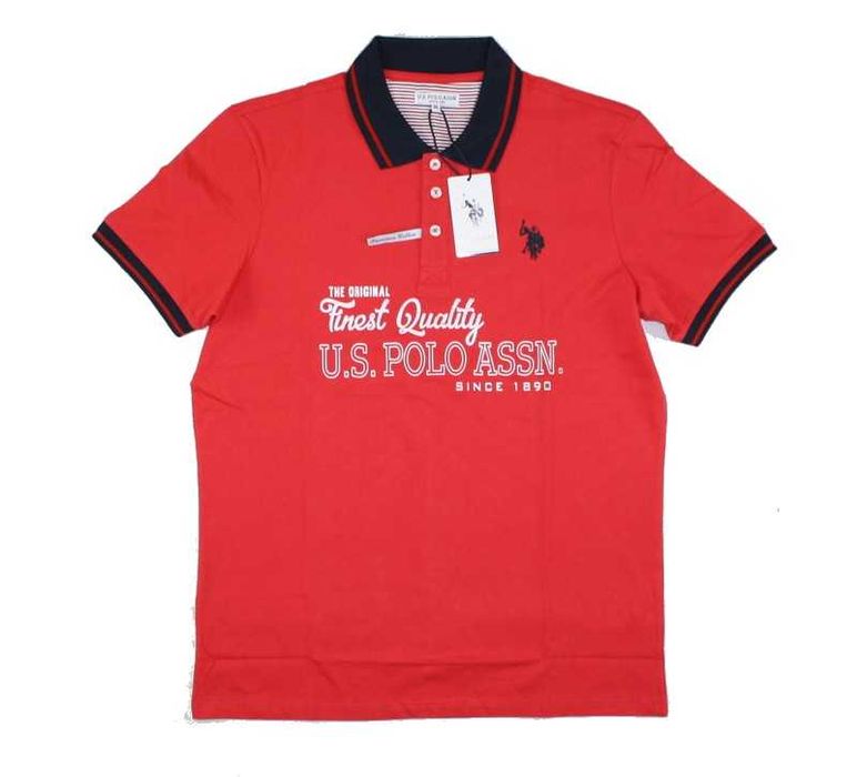 Meska koszulka polo U.S. Polo Assn. Premium czerwona oryg. nowa - XL