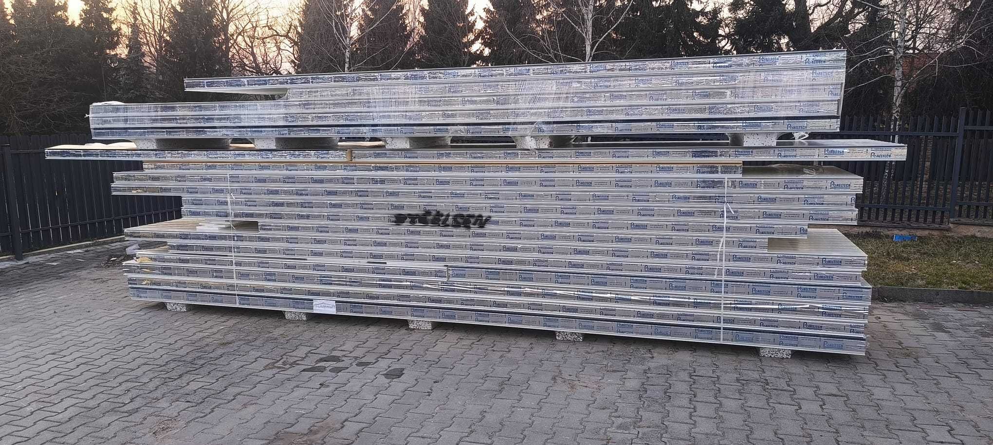 Płyty warstwowe, ścienne, dachowe, obornickie