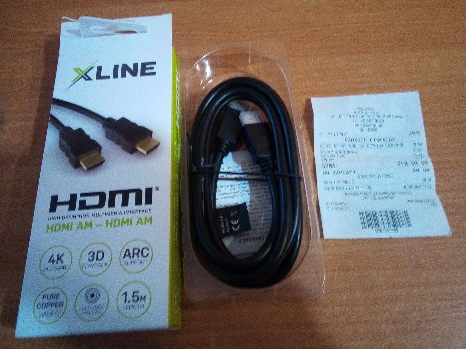 Nowy przewód HDMI - HDMI 1,5m