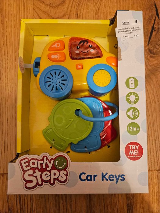 Early steps interaktywna zabawka kluczyki do auta 12+