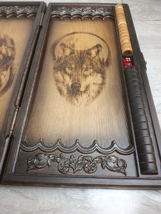 Нові нарди з натурального дуба 30х60х10см