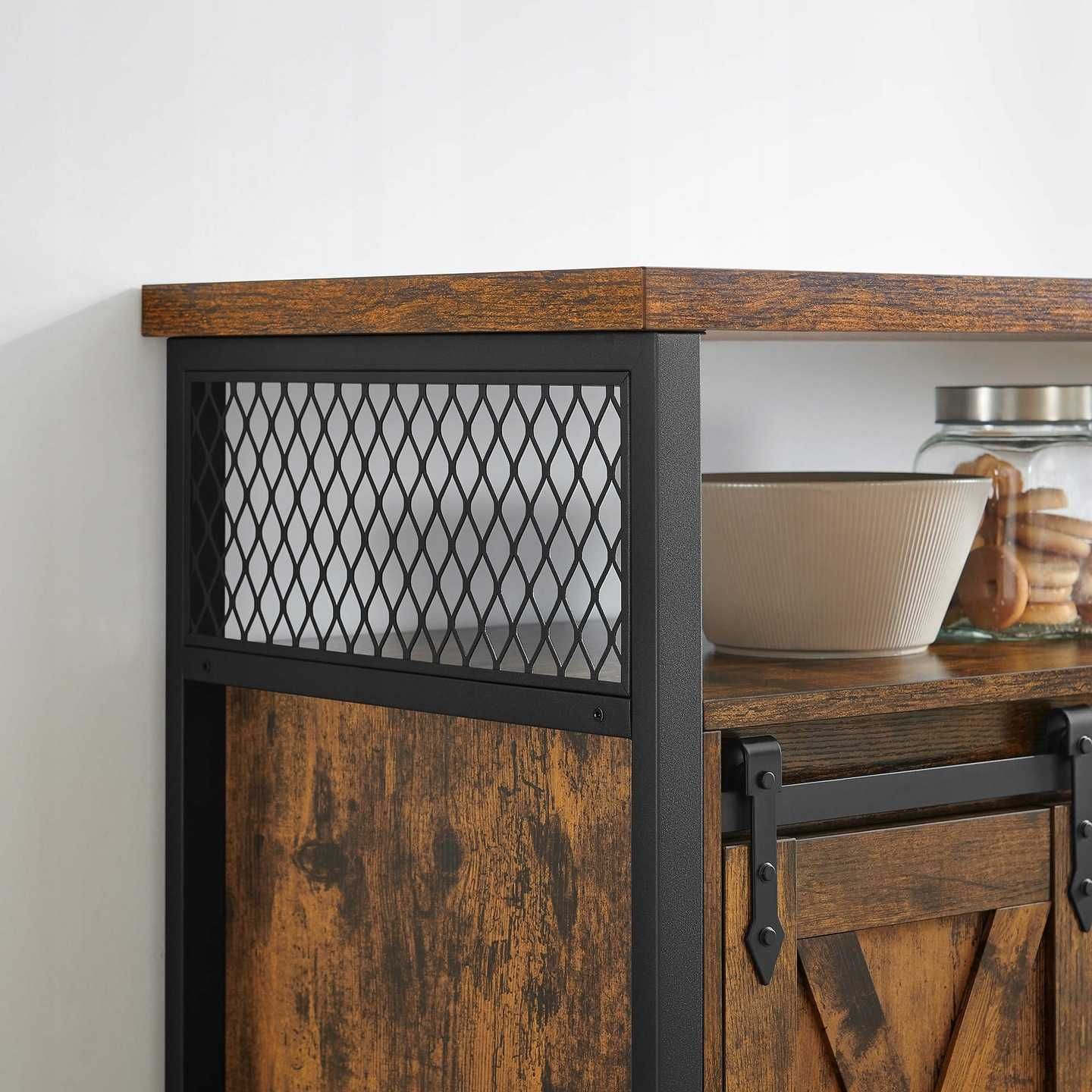 Komoda szafka kuchenna LOFT industrialna z metalem 45x100 cm