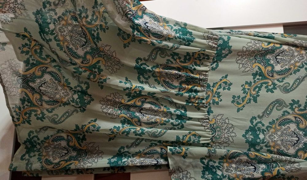 Zwiewna romantyczna miętowa sukienka vintage BIBA