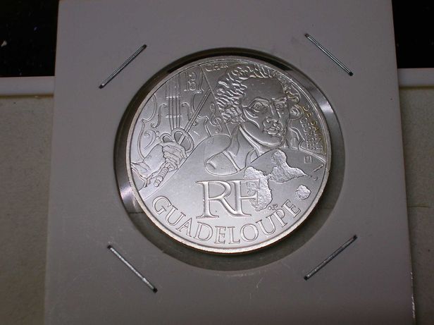 França / moeda 10 euros - 2012 / Guadeloupe / Prata