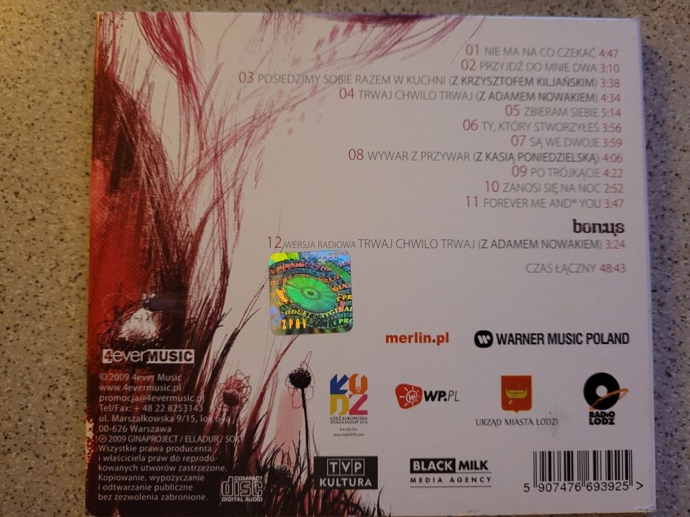 CD Ela Adamiak Zbieram siebie 2009 4ever music