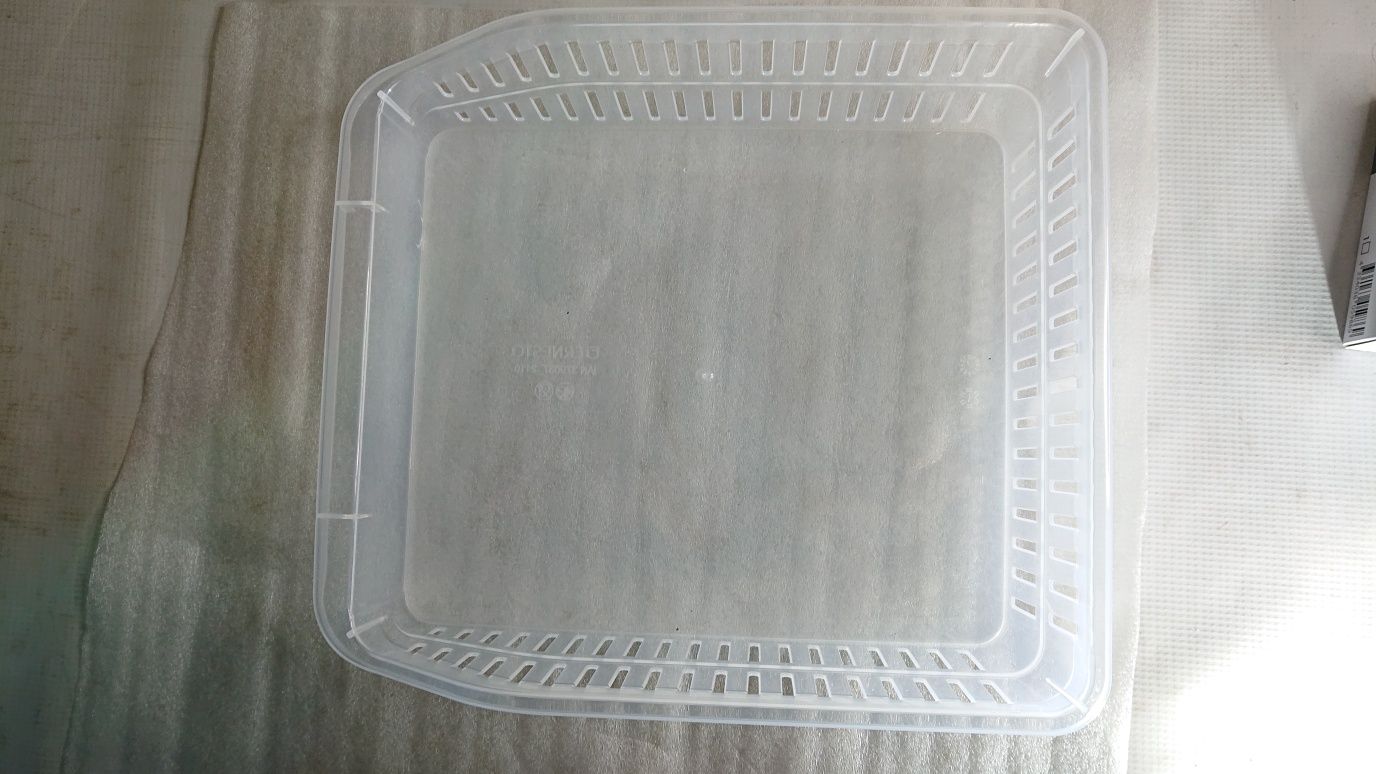 Pojemnik DO LODÓWKI 26x30 cm Organizer Spiżarni Sorter Przezroczysty