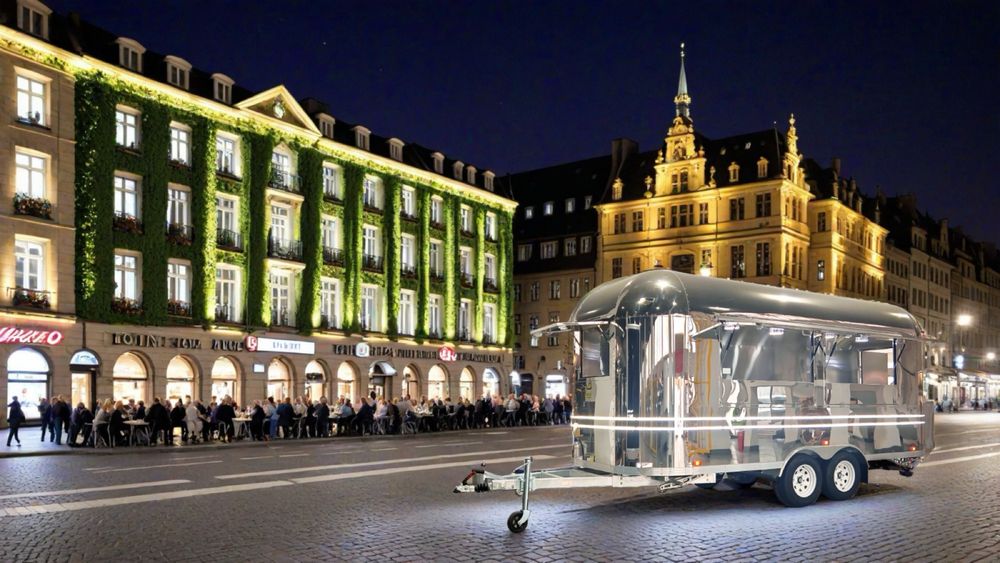 Przyczepa gastronomiczna FoodWagon w stylu Airstream 4m