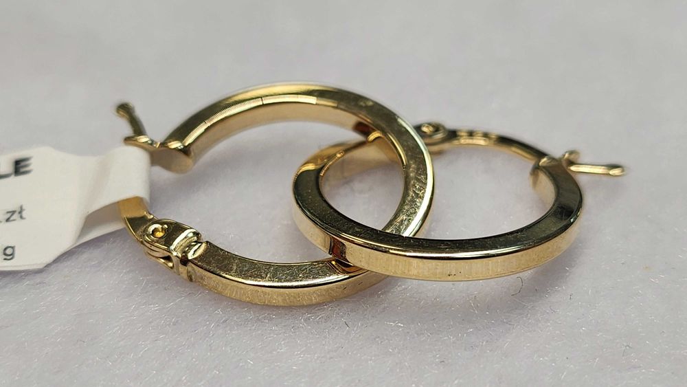 PIĘKNE ZŁOTE KOLCZYKI 585 1,56G Nowe! Best Mobile Lombard Nr.1431