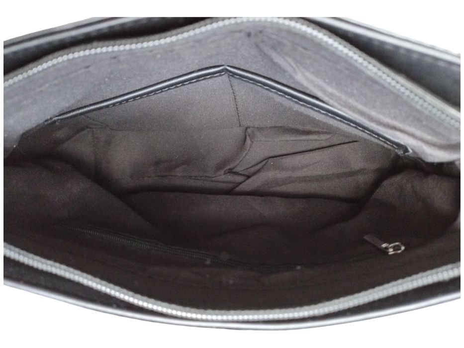 Torebka Damska, Miejska Mała Pikowana Listonoszkaę, Kolor Czarny