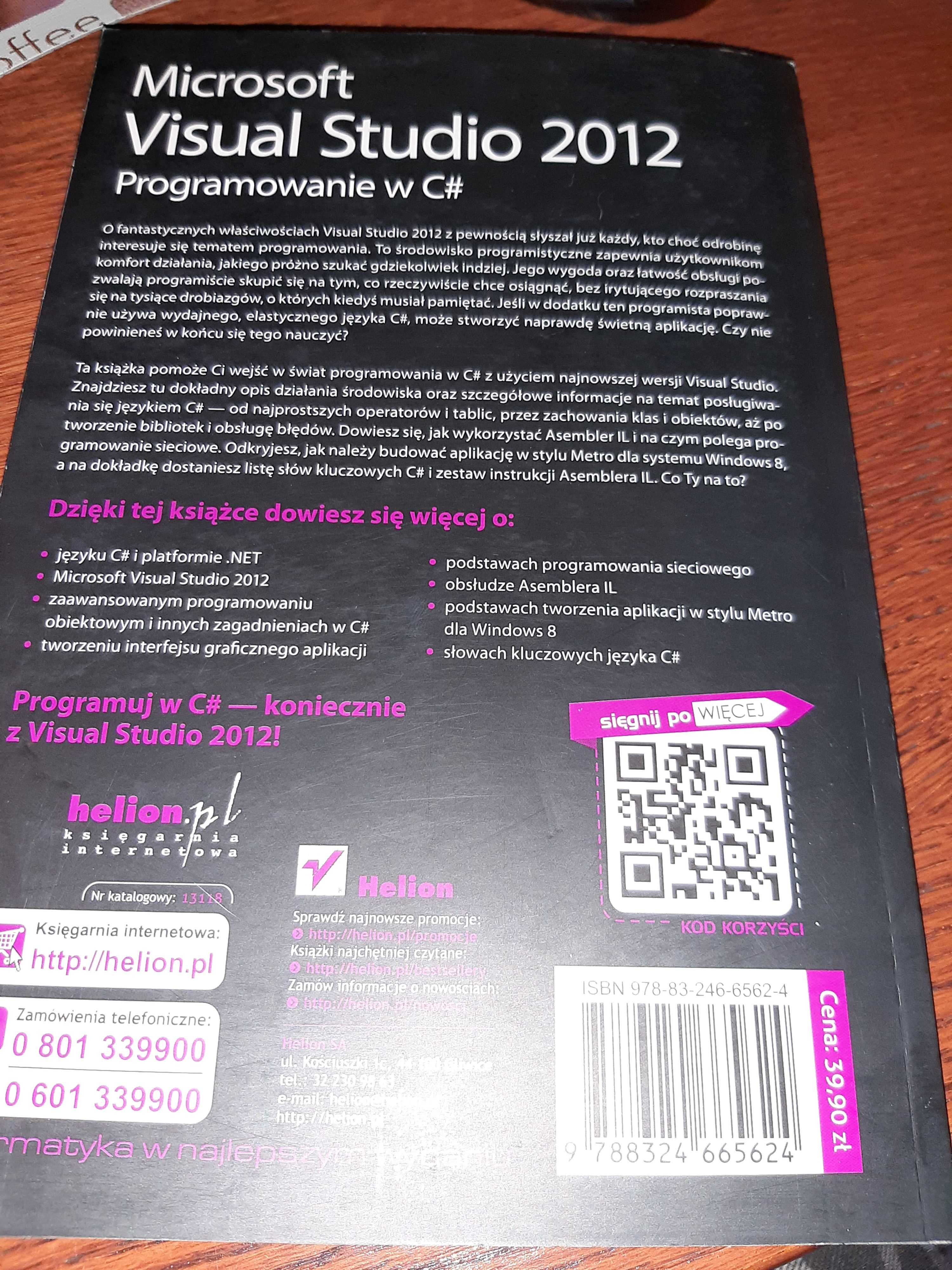 Program Microsoft Visual Studio 12 podręcznik Programowanie w C# C NET