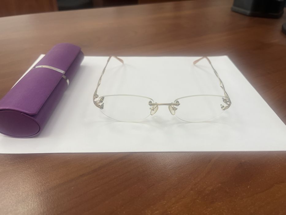 Окуляри для зору читання +0.75 безоправні з чохлом