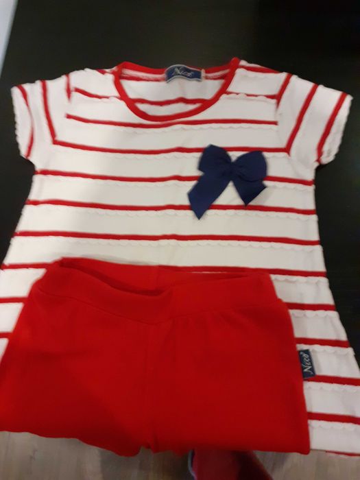 Conjunto leggins e t-shirt 2 anos