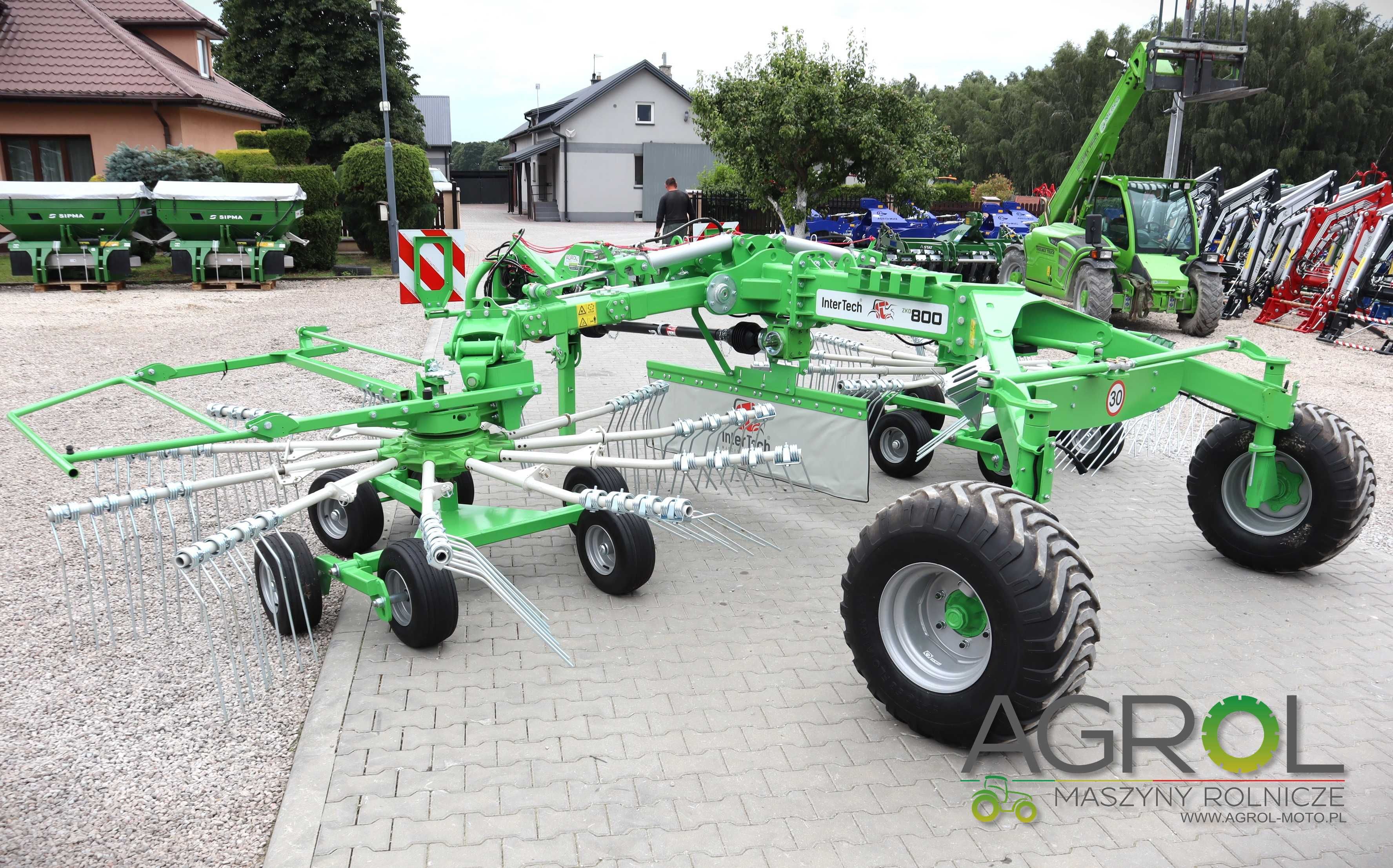 Zgrabiarka jedno karuzelowa INTER-TECH ZKT-3.5m tandem 4.2m KUNH