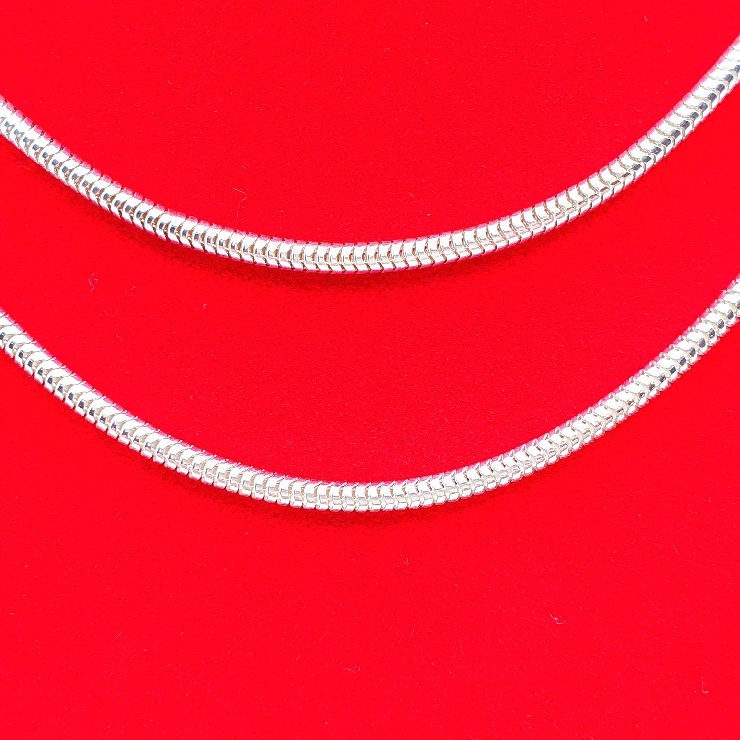 Łańcuszek srebrny p.925 9,8g 65cm żyłka okrągła