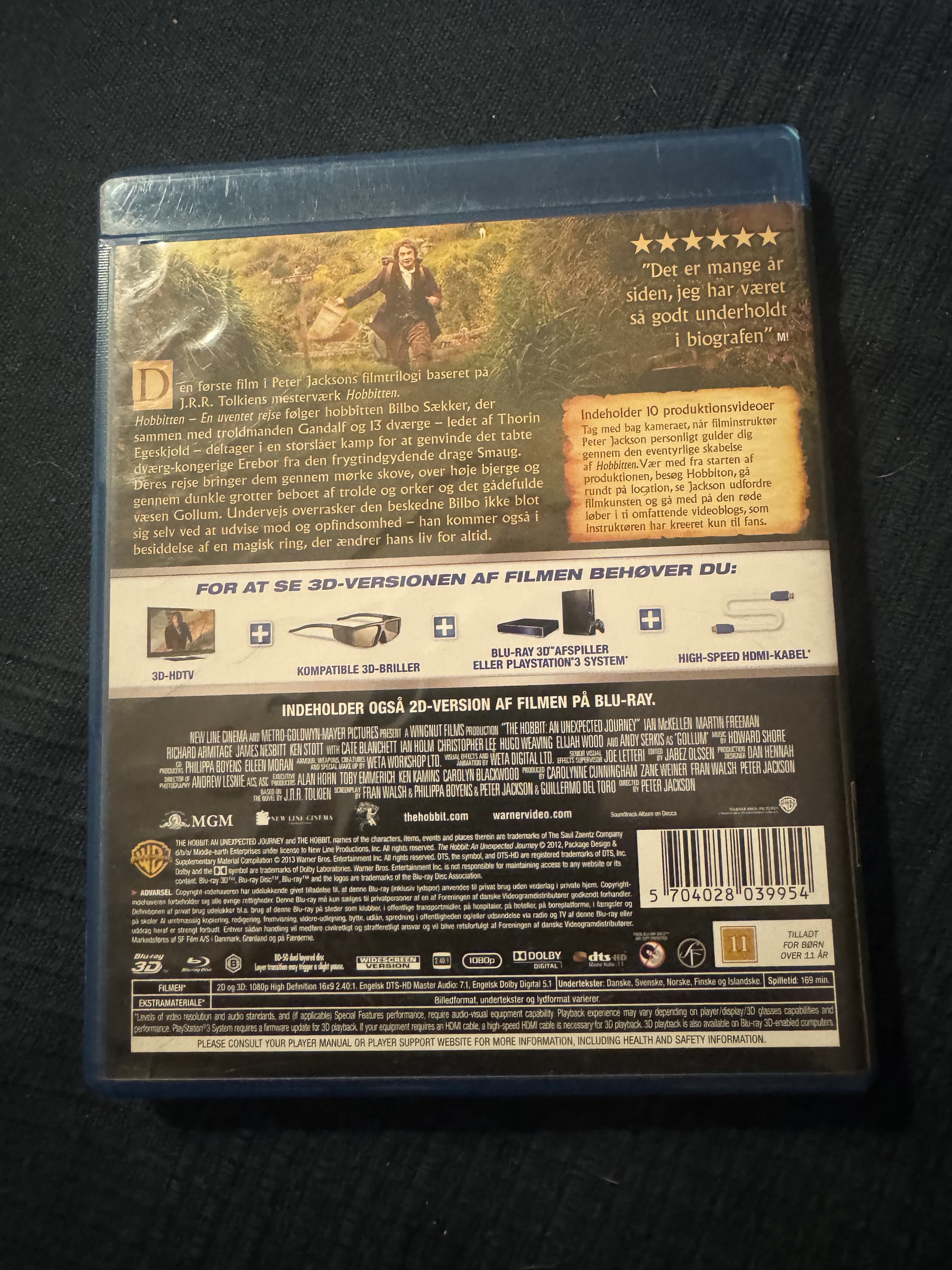 BluRay Hobbit 3D angielski + krakje skandynawskie)