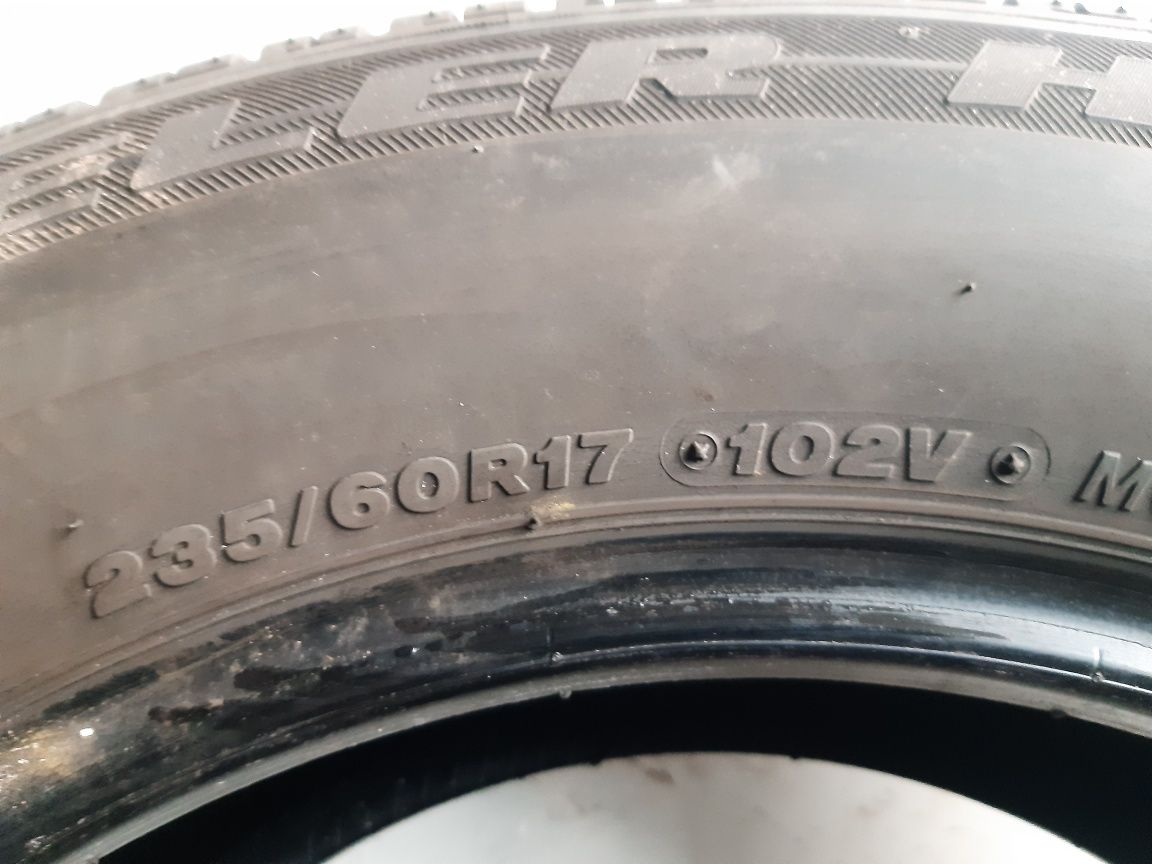 Opony letnie 235/60R17 Bridgestone 7mm montaż w cenie