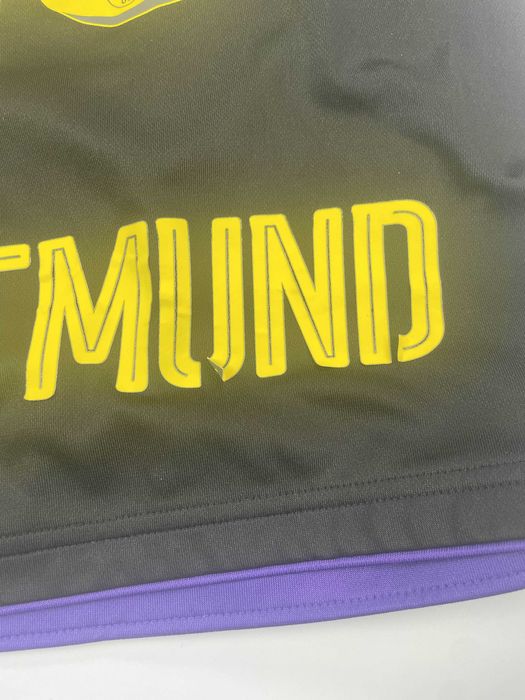 Puma czarna koszulka męska z długim rękawem borussia dortmund burki