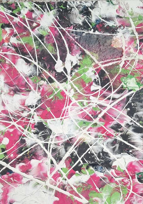 Atenção compre 3 pague 1 uma das pinturas abstractas expressionistas