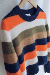 COS Sweter w paski alpaka wełna