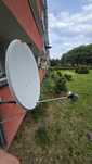 Antena satelitarna z podwójnym konwerterem Sharp. Odbiór osobisty.