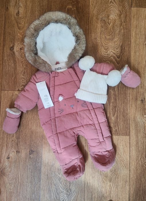 Комбінезон для дівчинки F&F 0-1 міс , комбінезон осінь/зима 56