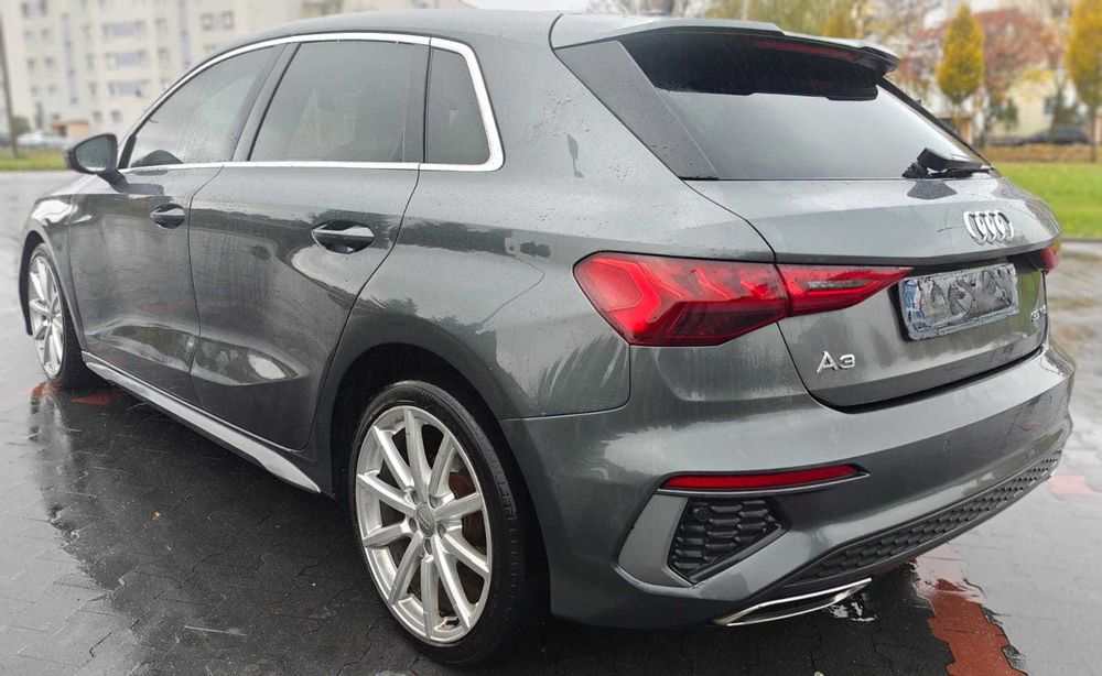 Kompletny tył karoseria ćwiartka wanna audi A3 8Y S-Line LZ7S