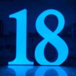18 osiemnastka podświetlana led