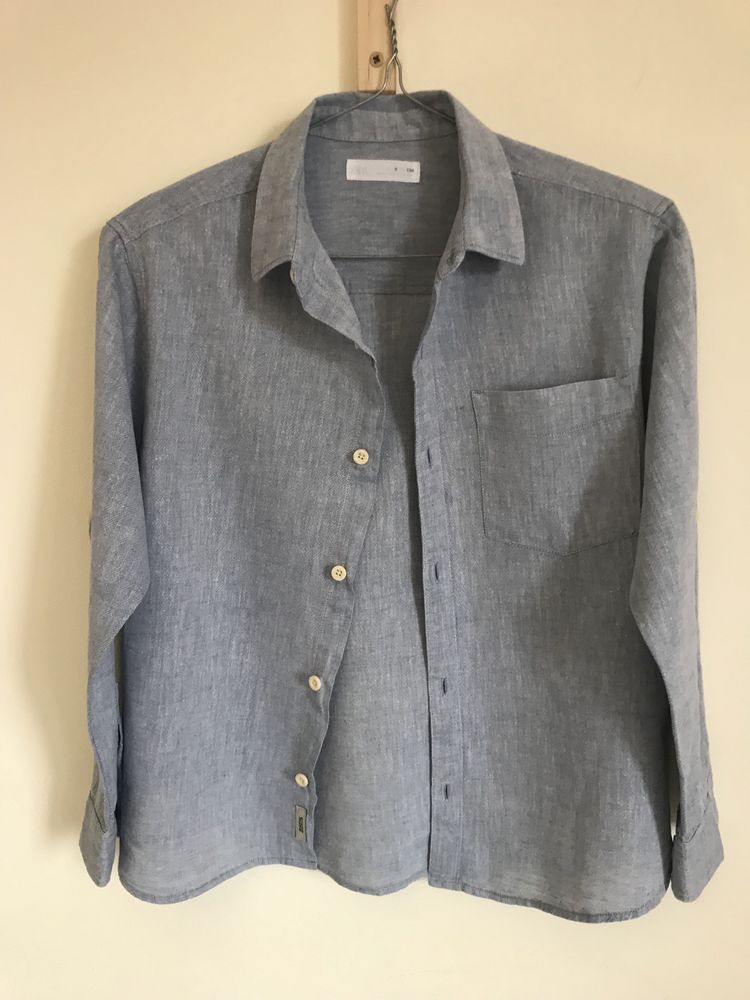 Camisa Zara criança azul 9 anos