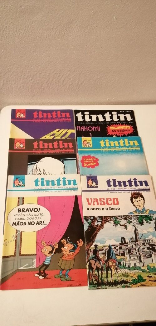 Revista Tintin encadernados e soltos