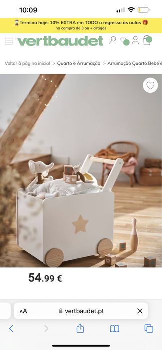 Caixa de guardar brinquedos da verbeut