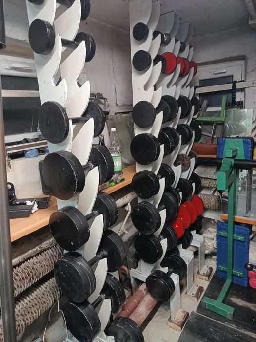 Zestaw hantli 4-34kg, łącznie 422